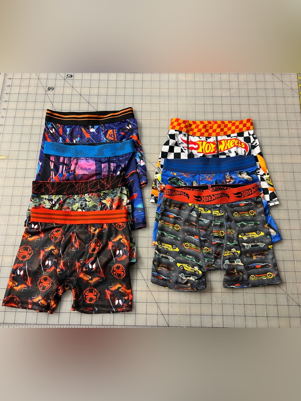 Brand new! Spiderman and Hotwheels Boxer Lot Size Boys 6